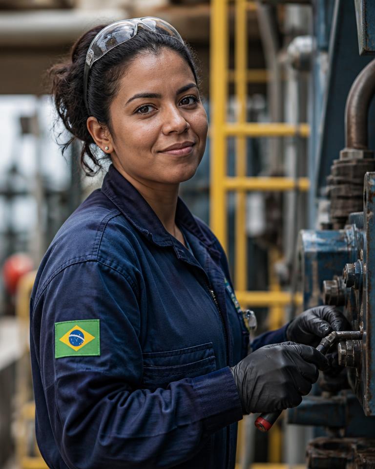 Técnica de manutenção com EPI